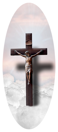 Crucifix Clouds Pink